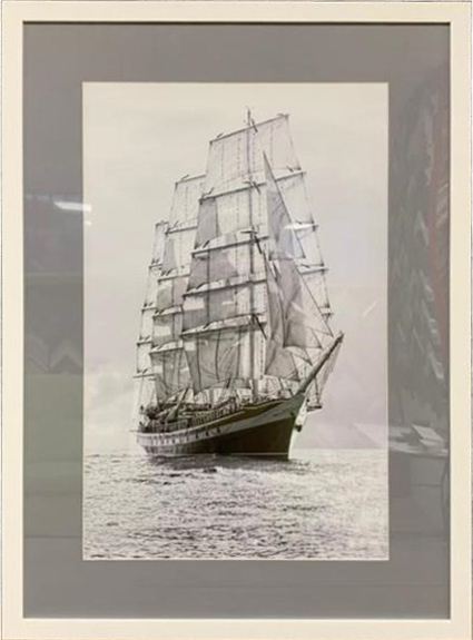 Постер "Корабли и яхты-4" в белом багете 89VOR-SEA4