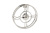 Часы настенные металлические круглые хром 94PR-22355